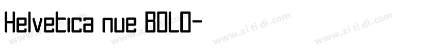 Helvetica nue BOLD字体转换